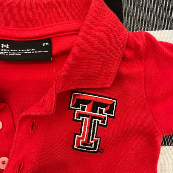 INFANT UNDER ARMOUR TEXAS TECH RED RAIDERS POLO - Picture 1 of 2